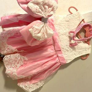 Baby girl lace dress 3 pieces
